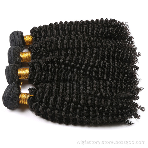 Wholesale Mink Human Brazilian Hair Bundles,Free Sample Quality Human Hair Bundles, Cuticle Aligned Kinky Human Hair Bundles